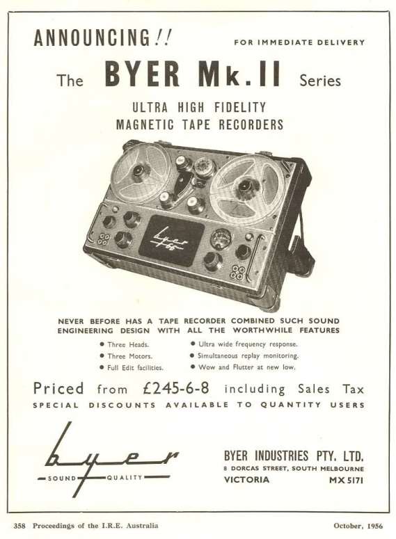 Byer 66 Mk II Advertisement