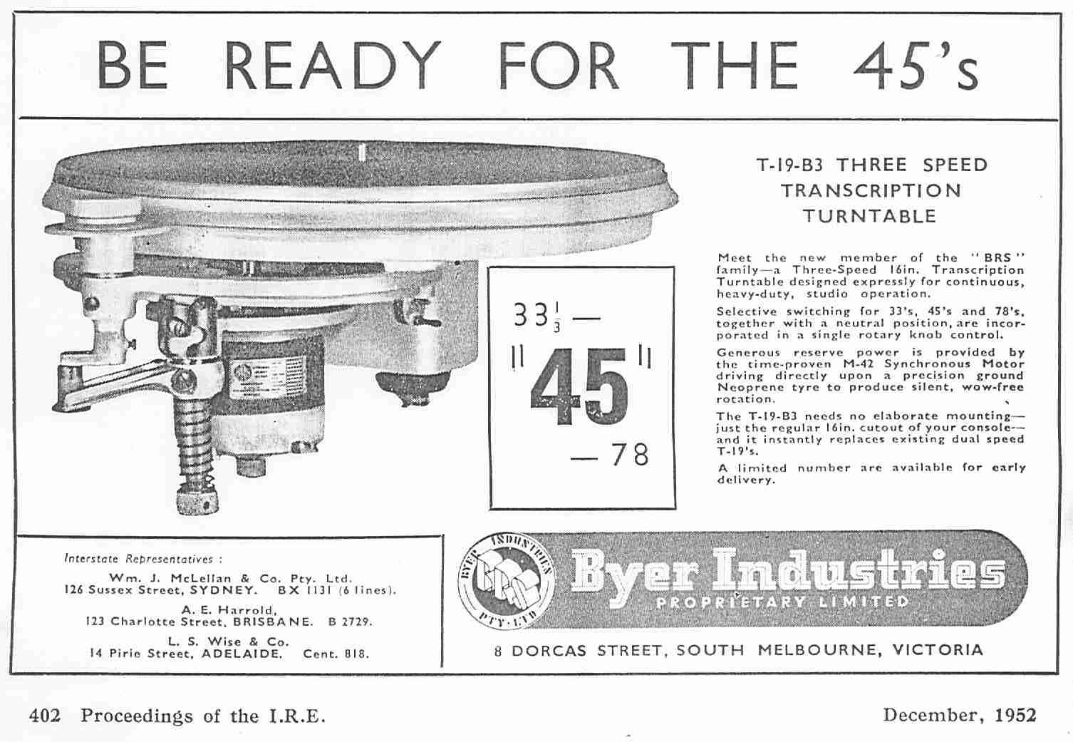 Byer T19-B3 3 speed